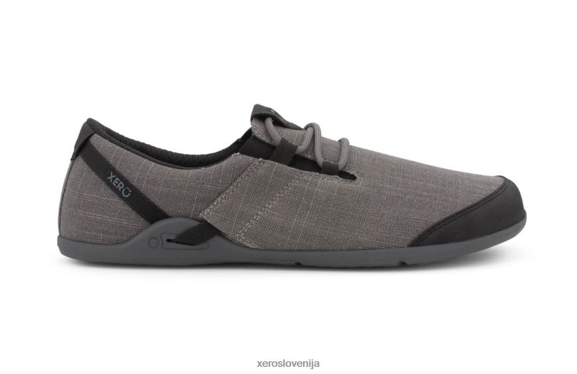 hana - casual canvas comfort - moški XF88F233 oglje (dežju prijazna konoplja) Xero Shoes