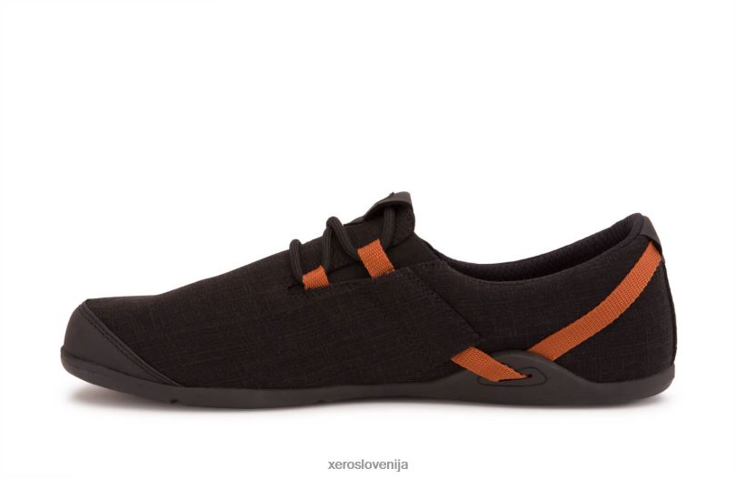hana - casual canvas comfort - moški XF88F234 črna/rjava (dežju prijazna konoplja) Xero Shoes