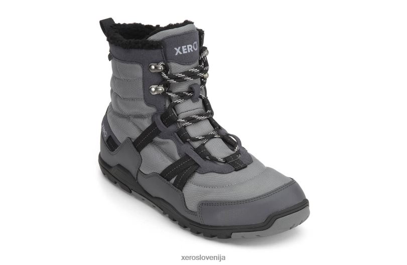 alpski - moški škorenj za sneg XF88F105 asfalt / črna Xero Shoes