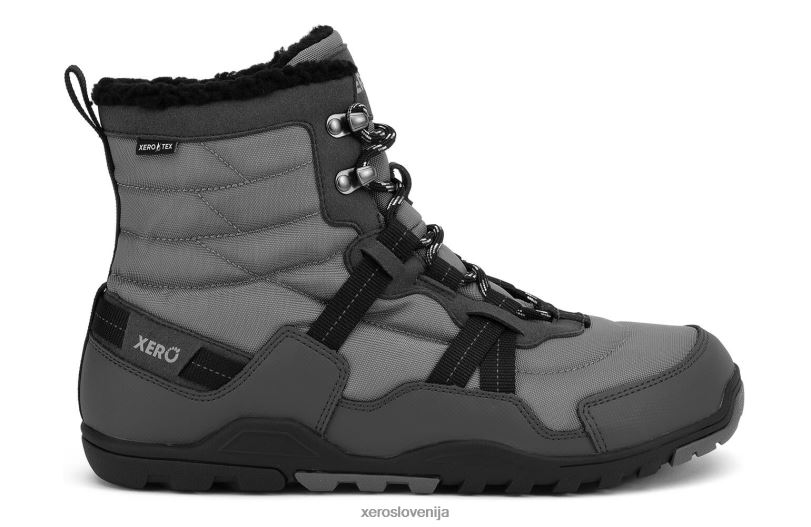 alpski - moški škorenj za sneg XF88F105 asfalt / črna Xero Shoes