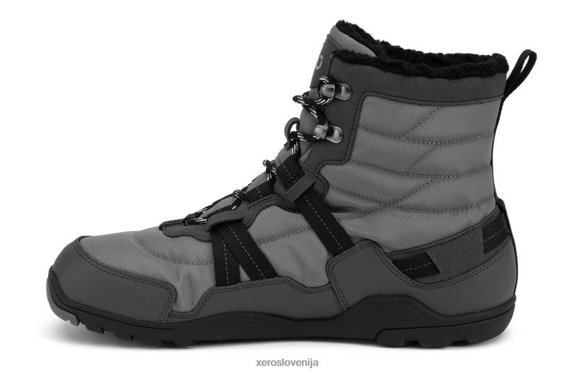 alpski - moški škorenj za sneg XF88F105 asfalt / črna Xero Shoes