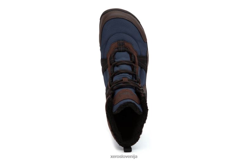 alpski - moški škorenj za sneg XF88F107 rjava / mornarsko modra Xero Shoes