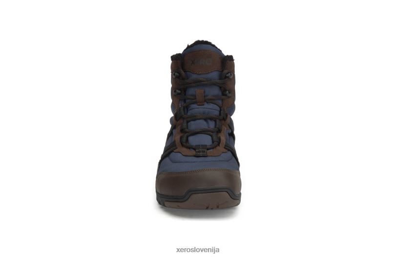 alpski - moški škorenj za sneg XF88F107 rjava / mornarsko modra Xero Shoes