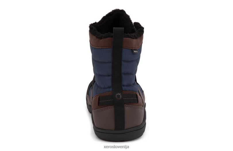 alpski - moški škorenj za sneg XF88F107 rjava / mornarsko modra Xero Shoes