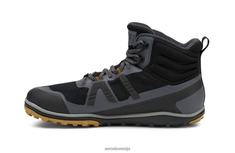 scrambler mid ii - ultra lahek pohodnik s podplatom michelin fiberlite XF88F90 asfalt / črna Xero Shoes
