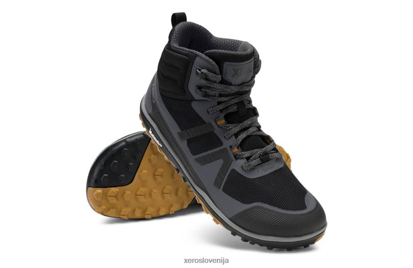 scrambler mid ii - ultra lahek pohodnik s podplatom michelin fiberlite XF88F90 asfalt / črna Xero Shoes