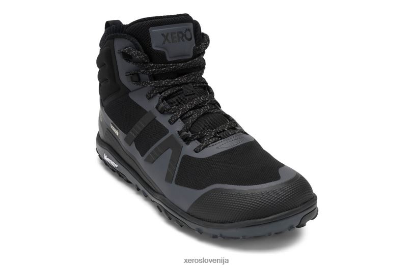 scrambler mid ii wp - ultralahek, nepremočljiv pohodniški čevelj XF88F92 črna/asfalt Xero Shoes