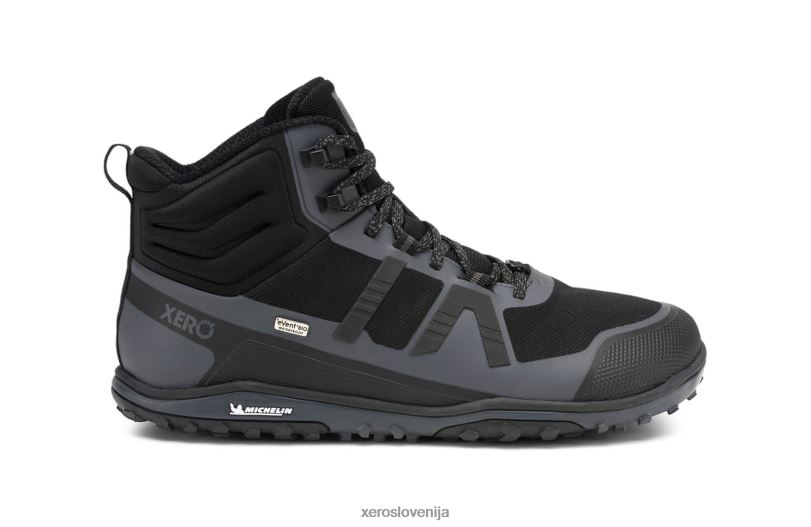 scrambler mid ii wp - ultralahek, nepremočljiv pohodniški čevelj XF88F92 črna/asfalt Xero Shoes