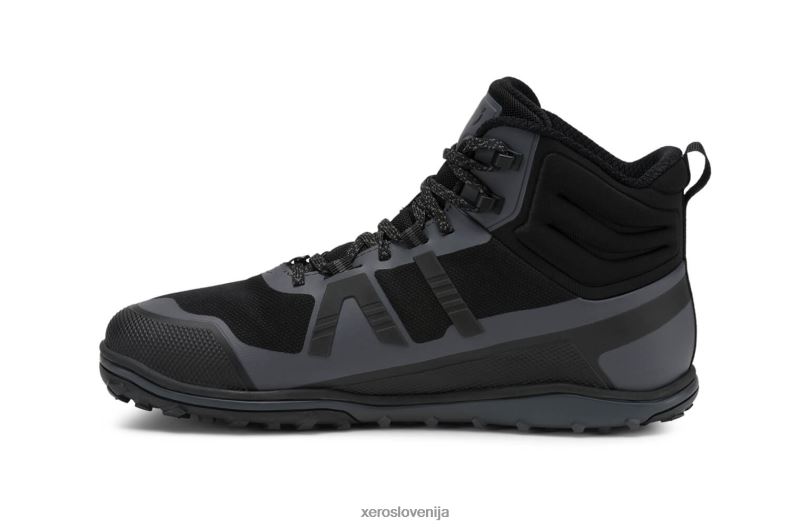 scrambler mid ii wp - ultralahek, nepremočljiv pohodniški čevelj XF88F92 črna/asfalt Xero Shoes