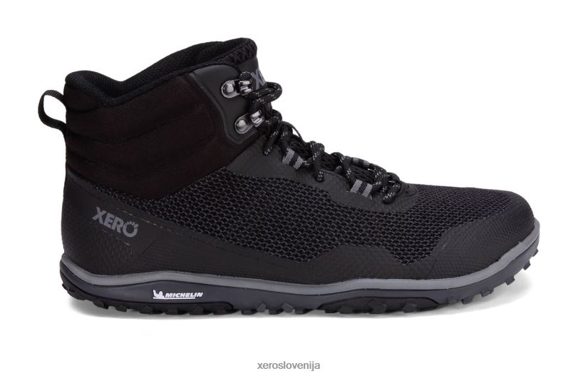 scrambler mid - ultra lahek pohodniški čevelj s podplatom michelin fiberlite XF88F96 Črna Xero Shoes