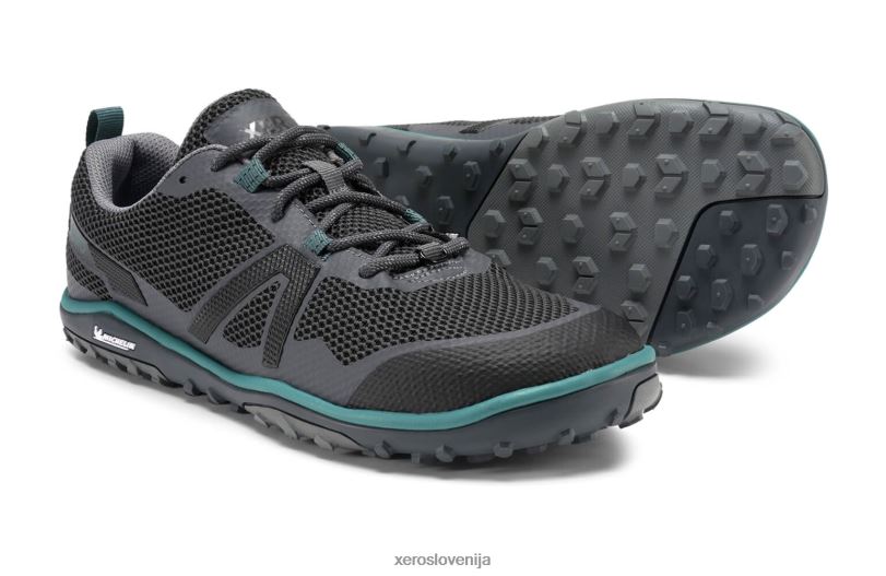 nizki čevelj scrambler s podplatom michelin fiberlite XF88F18 črni skrilavec Xero Shoes