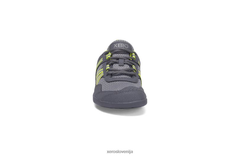 prio tekaški in fitnes čevelj - otroški XF88F285 siva/limeta Xero Shoes