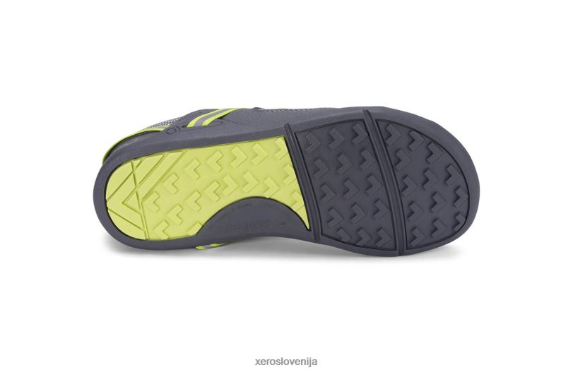 prio tekaški in fitnes čevelj - otroški XF88F285 siva/limeta Xero Shoes
