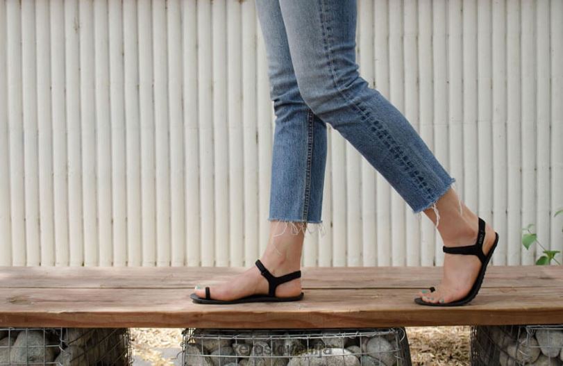 jessie - ženske sandale za prosti čas XF88F281 Črna Xero Shoes