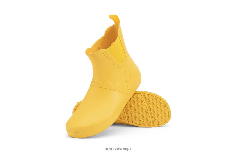 gracie - minimalističen dežni škorenj XF88F214 rumena Xero Shoes