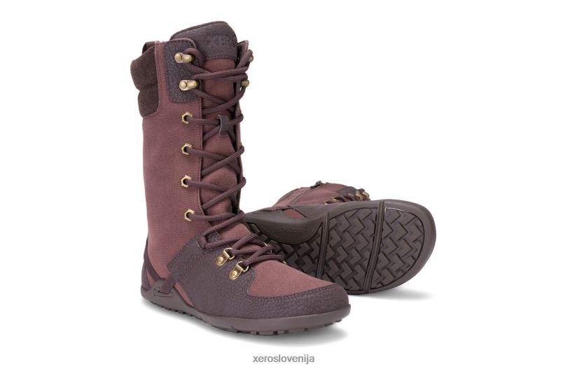mika - vaš škorenj, ki je primeren za hladno vreme XF88F198 čokoladna sliva Xero Shoes