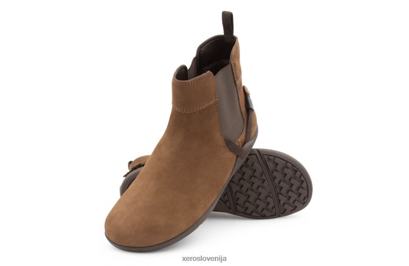 tari - usnjeni ženski chelsea škorenj XF88F219 karamele Xero Shoes