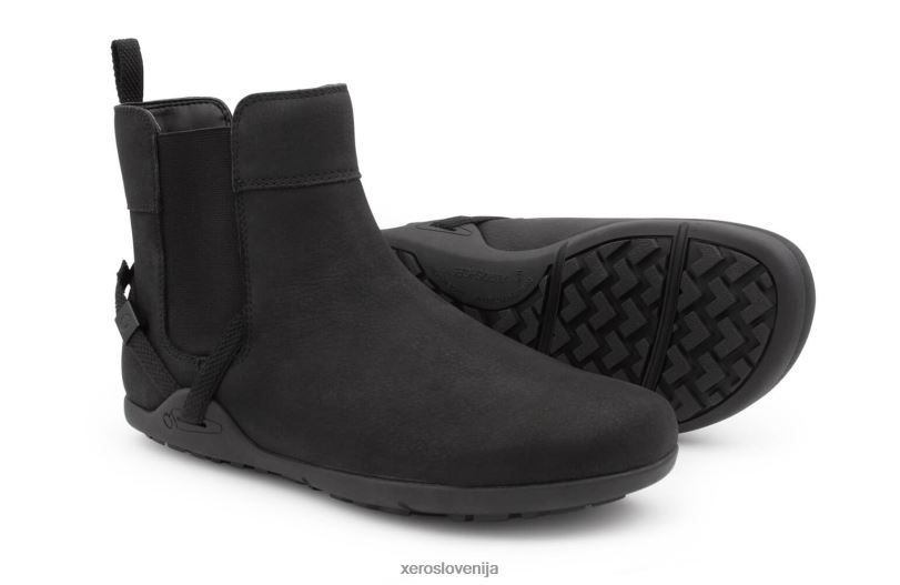 tari - usnjeni ženski chelsea škorenj XF88F220 Črna Xero Shoes