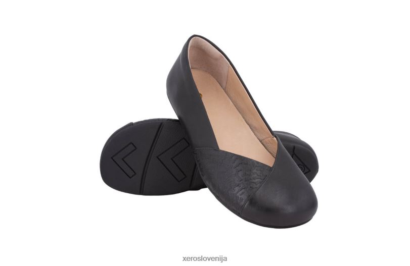 feniks usnje - ženske elegantne hlače XF88F164 Črna Xero Shoes