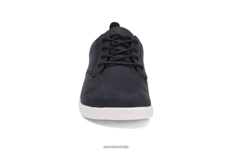 glenn - moški usnjeni čevlji za prosti čas XF88F50 črnobela Xero Shoes