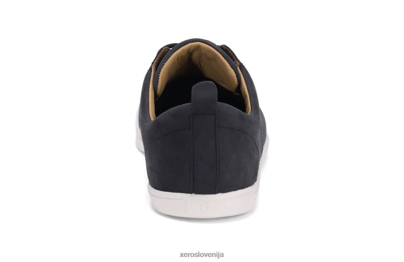 glenn - moški usnjeni čevlji za prosti čas XF88F50 črnobela Xero Shoes