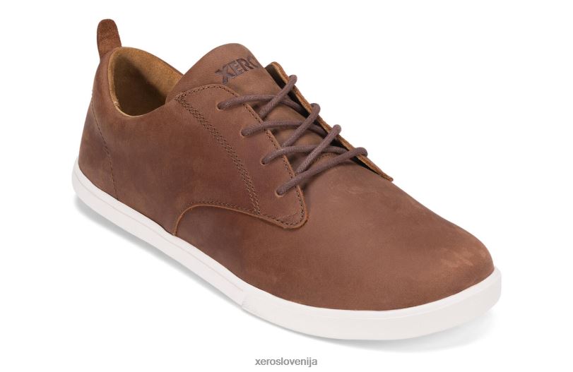 glenn - moški usnjeni čevlji za prosti čas XF88F51 rjav Xero Shoes