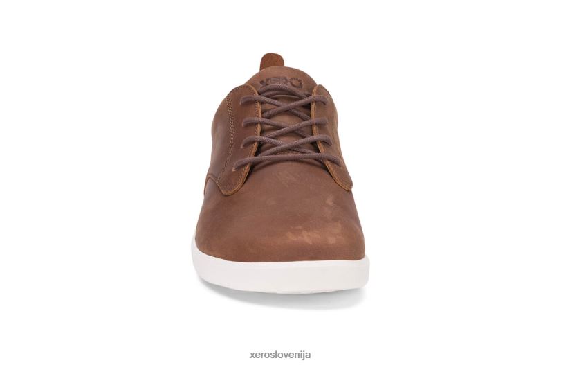glenn - moški usnjeni čevlji za prosti čas XF88F51 rjav Xero Shoes