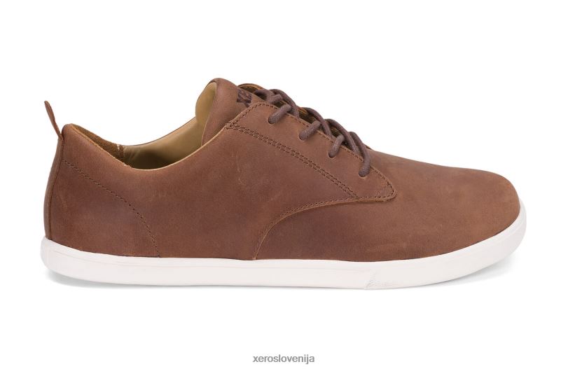 glenn - moški usnjeni čevlji za prosti čas XF88F51 rjav Xero Shoes