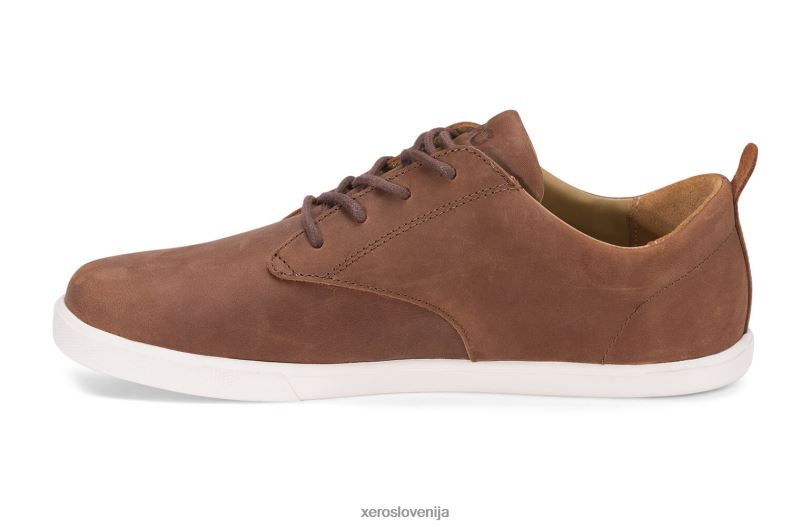 glenn - moški usnjeni čevlji za prosti čas XF88F51 rjav Xero Shoes