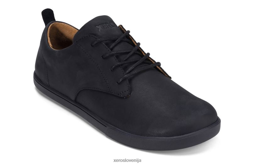 glenn - moški usnjeni čevlji za prosti čas XF88F52 Črna Xero Shoes