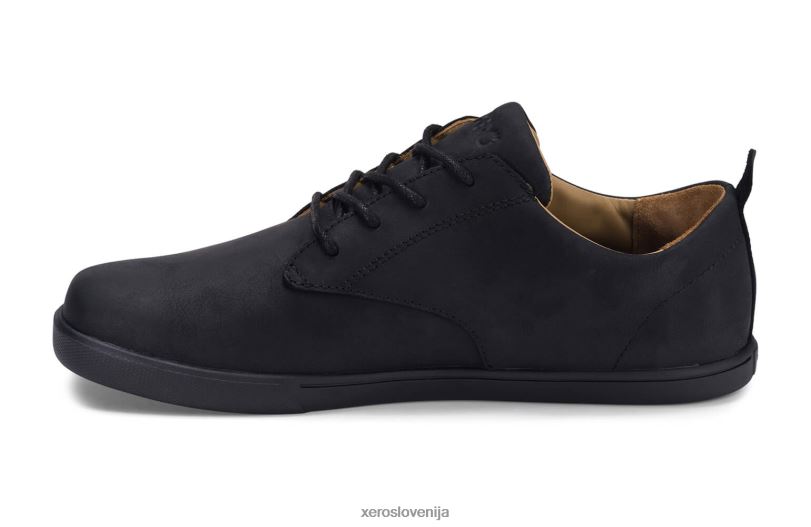 glenn - moški usnjeni čevlji za prosti čas XF88F52 Črna Xero Shoes