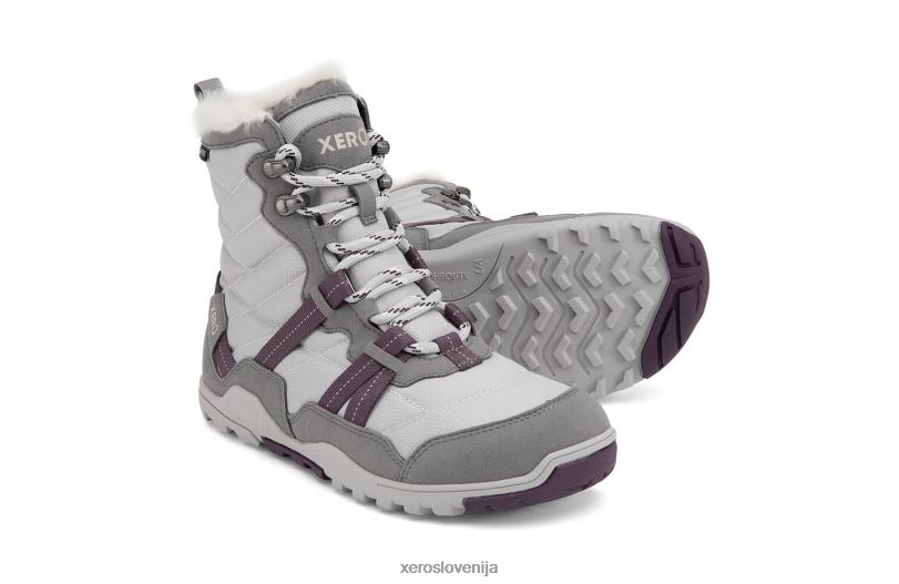 alpski - ženski čevlji za sneg XF88F222 zmrznjeno siva/bela (brez dreves) Xero Shoes
