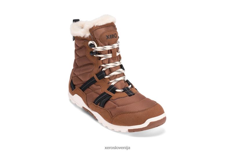 alpski - ženski čevlji za sneg XF88F223 gumijasto rjava / jajčna lupina Xero Shoes