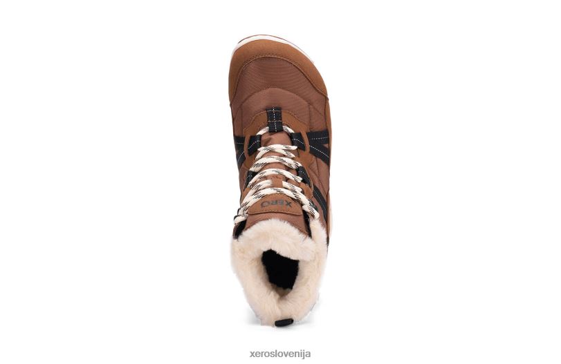 alpski - ženski čevlji za sneg XF88F223 gumijasto rjava / jajčna lupina Xero Shoes