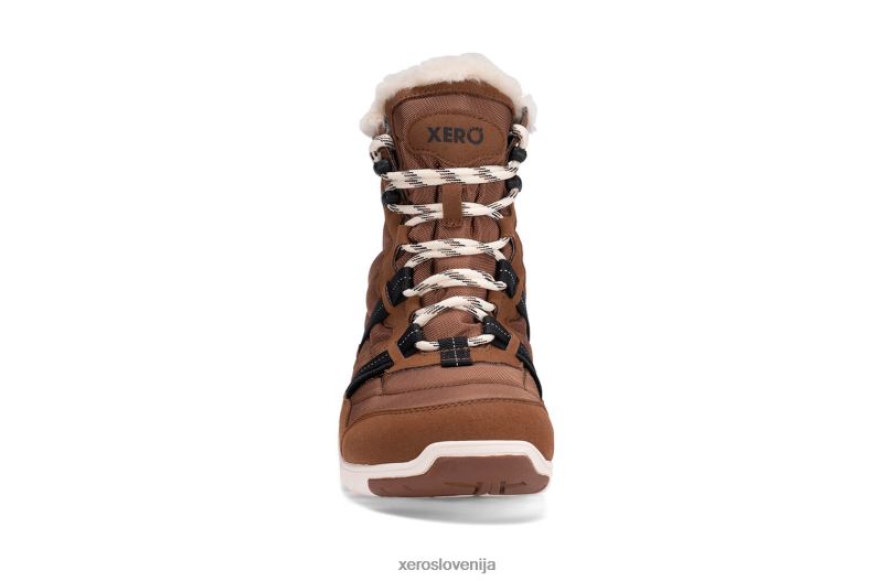 alpski - ženski čevlji za sneg XF88F223 gumijasto rjava / jajčna lupina Xero Shoes