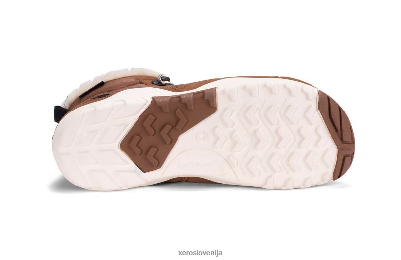 alpski - ženski čevlji za sneg XF88F223 gumijasto rjava / jajčna lupina Xero Shoes