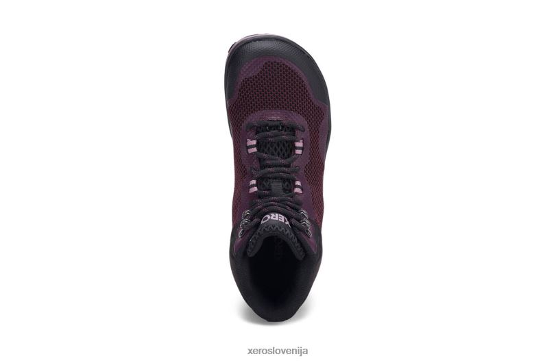 scrambler mid - ultra lahek pohodniški čevelj s podplatom michelin fiberlite XF88F200 črna / fig Xero Shoes