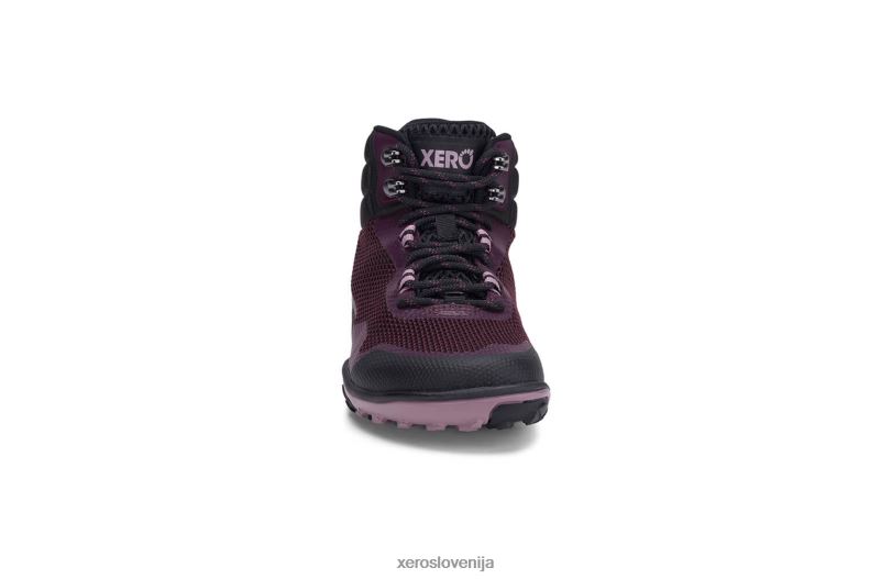 scrambler mid - ultra lahek pohodniški čevelj s podplatom michelin fiberlite XF88F200 črna / fig Xero Shoes