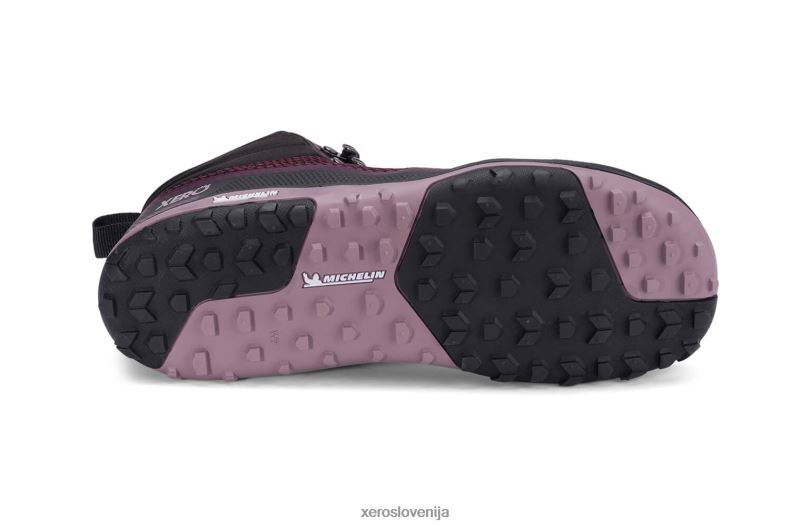scrambler mid - ultra lahek pohodniški čevelj s podplatom michelin fiberlite XF88F200 črna / fig Xero Shoes