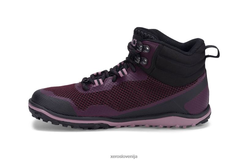 scrambler mid - ultra lahek pohodniški čevelj s podplatom michelin fiberlite XF88F200 črna / fig Xero Shoes