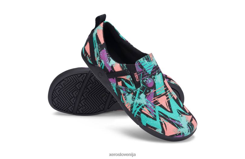 aptos - natikači iz konoplje, za prosti čas - ženske XF88F161 zeleni spektri Xero Shoes