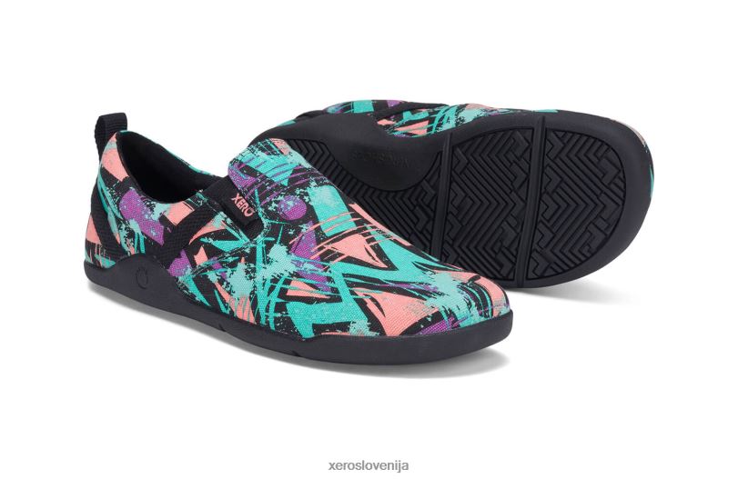 aptos - natikači iz konoplje, za prosti čas - ženske XF88F161 zeleni spektri Xero Shoes