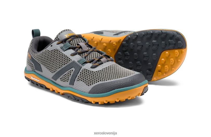 nizki čevelj scrambler s podplatom michelin fiberlite XF88F125 asfaltno siva Xero Shoes