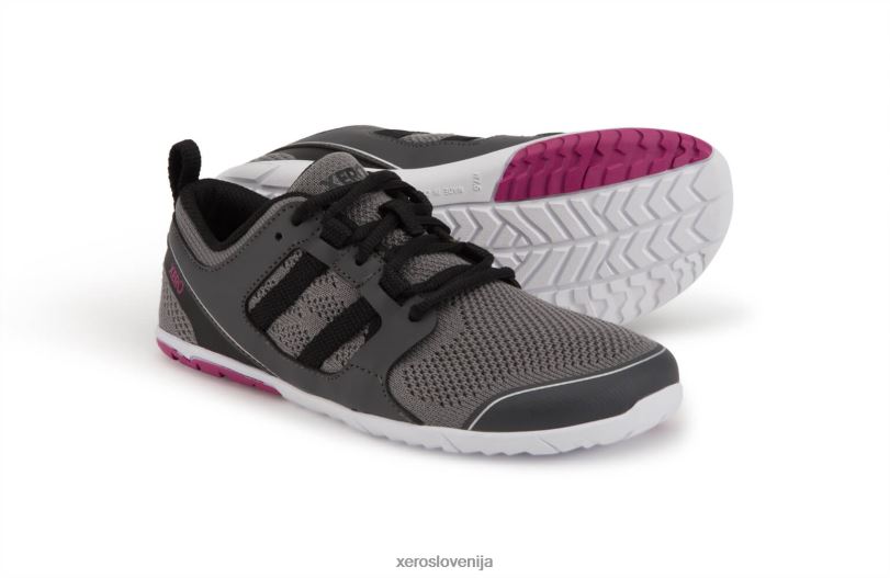 zelen - vaš okolju prijazen cestni tekač XF88F147 jekleno siva / fuksija Xero Shoes